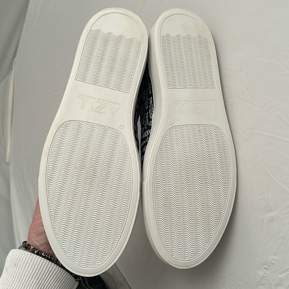 AZZUL NY navy blue and white Sardine Faro slip-on sneakers main image 12